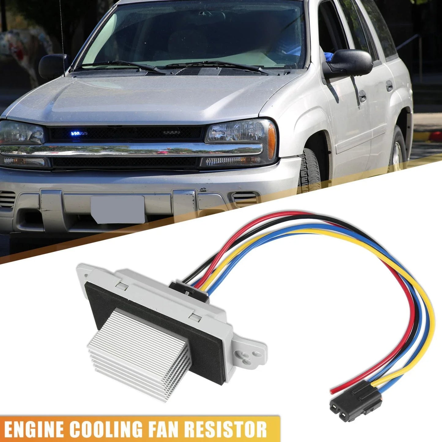 Engine Cooling Radiator Fan Resistor Kit for Chevrolet Silverado Tahoe (2007-2014)