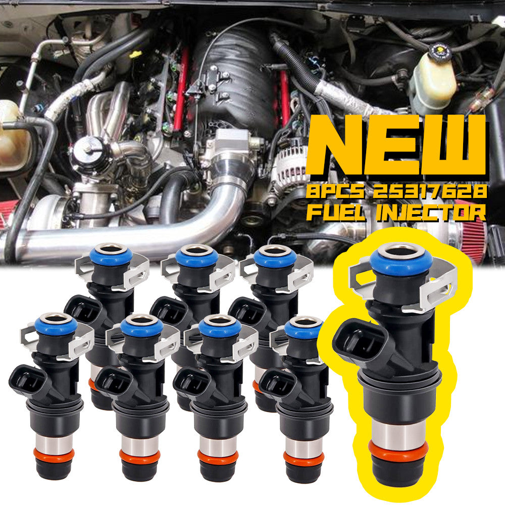 Set of 8 Fuel Injectors for Chevy Silverado 1999–2007 4.8L/5.3L/6.0L