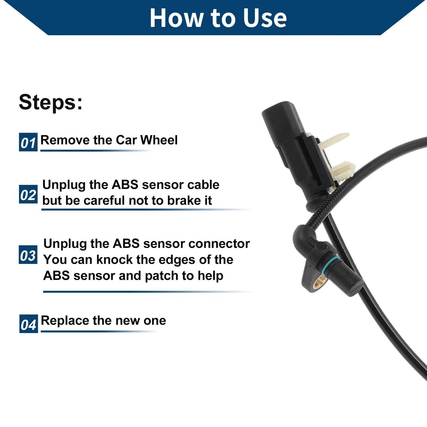 ABS Wheel Speed Sensor for Cadillac Escalade 2015-2017 Front