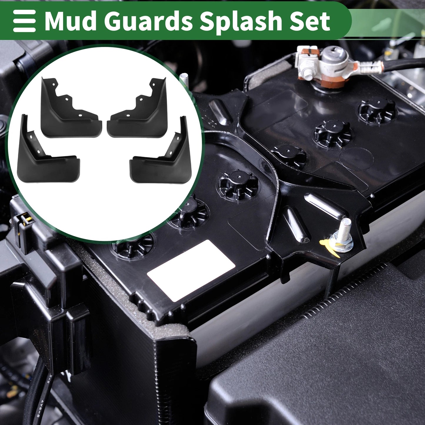 Mud Flaps Splash Guards for Ford Ecosport (2013–2017) W/ Mount Accessories