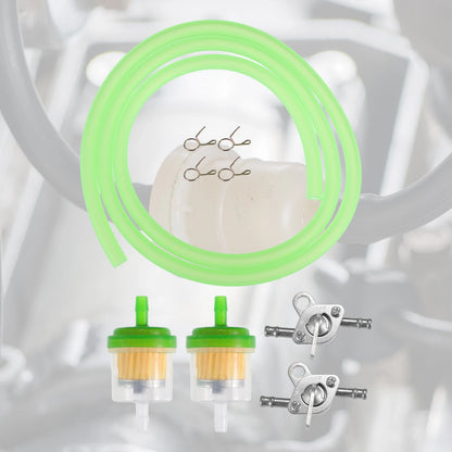 Set of 2 Fuel Filters with 2 Valve Petcock for CRF50 70 ATV