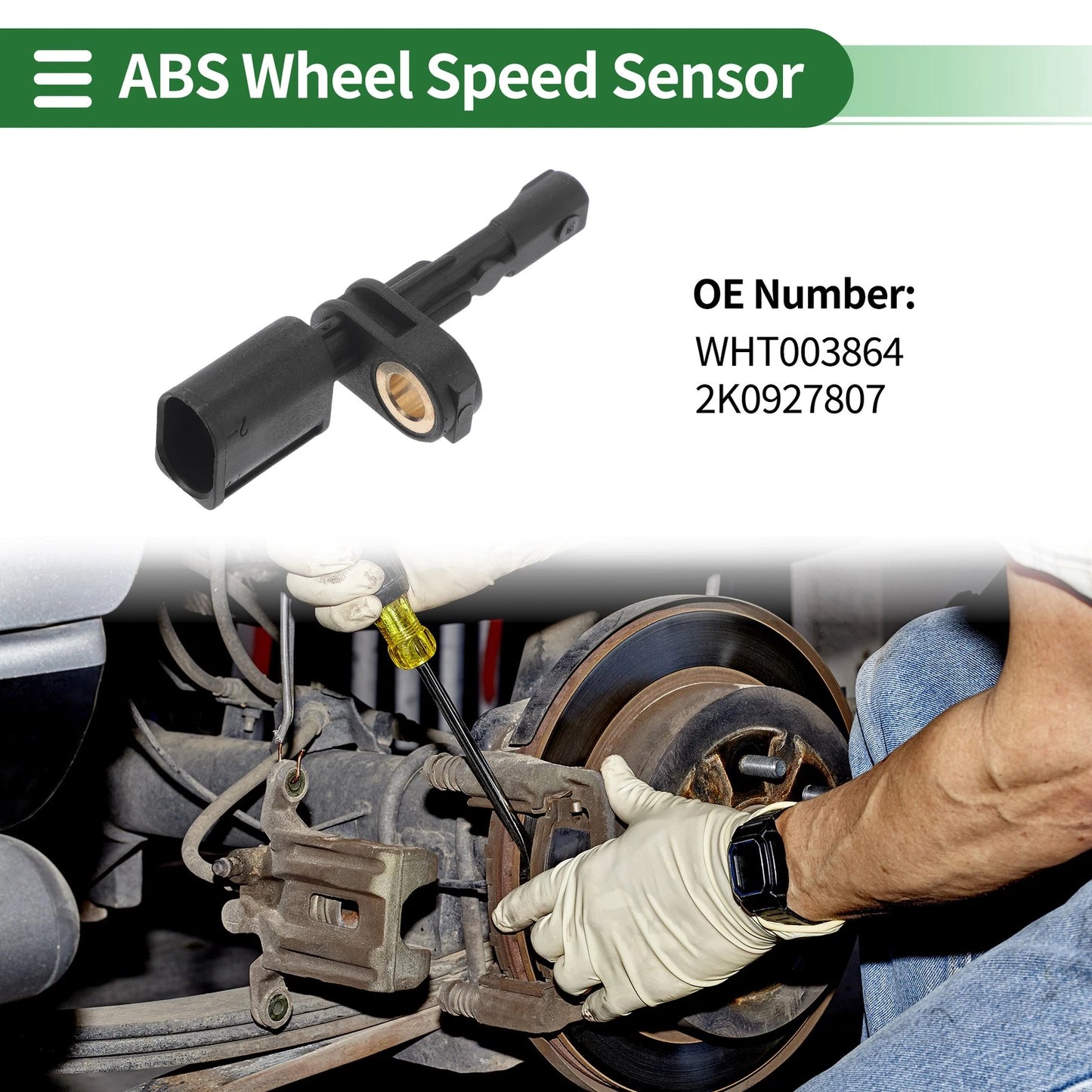ABS Wheel Speed Sensor No.WHT003864/2K0927807 for Audi A3 (2003–2013)