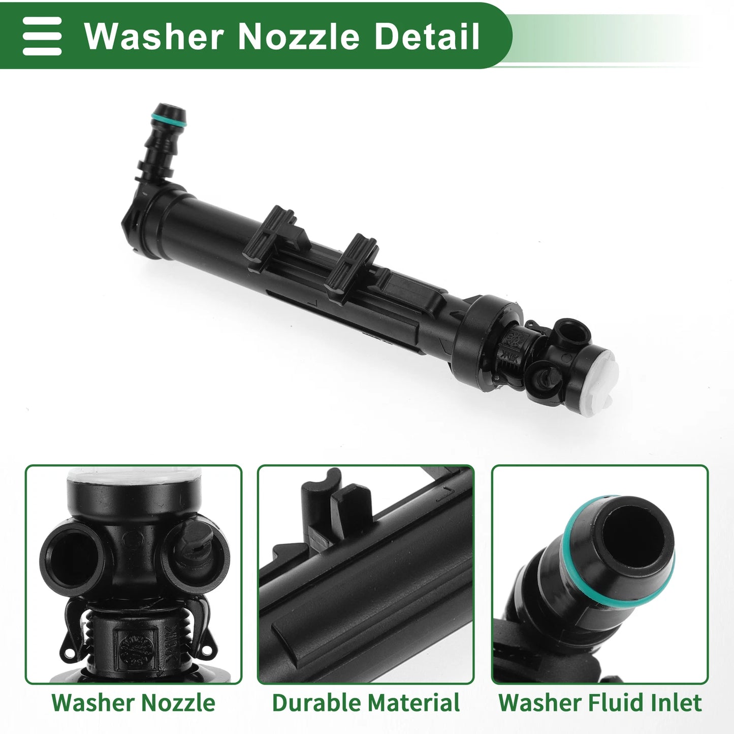 Front Driver Side Headlight Washer Nozzle for Mercedes-Benz (No.2468600547)