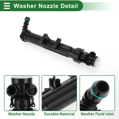 Front Driver Side Headlight Washer Nozzle for Mercedes-Benz (No.2468600547)