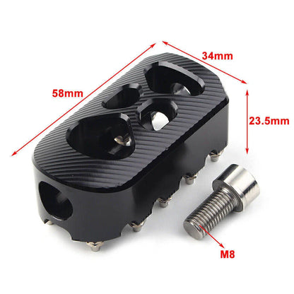 Universal Chrome Anti-Skid Gear Brake Shift Peg Pedals for Harley