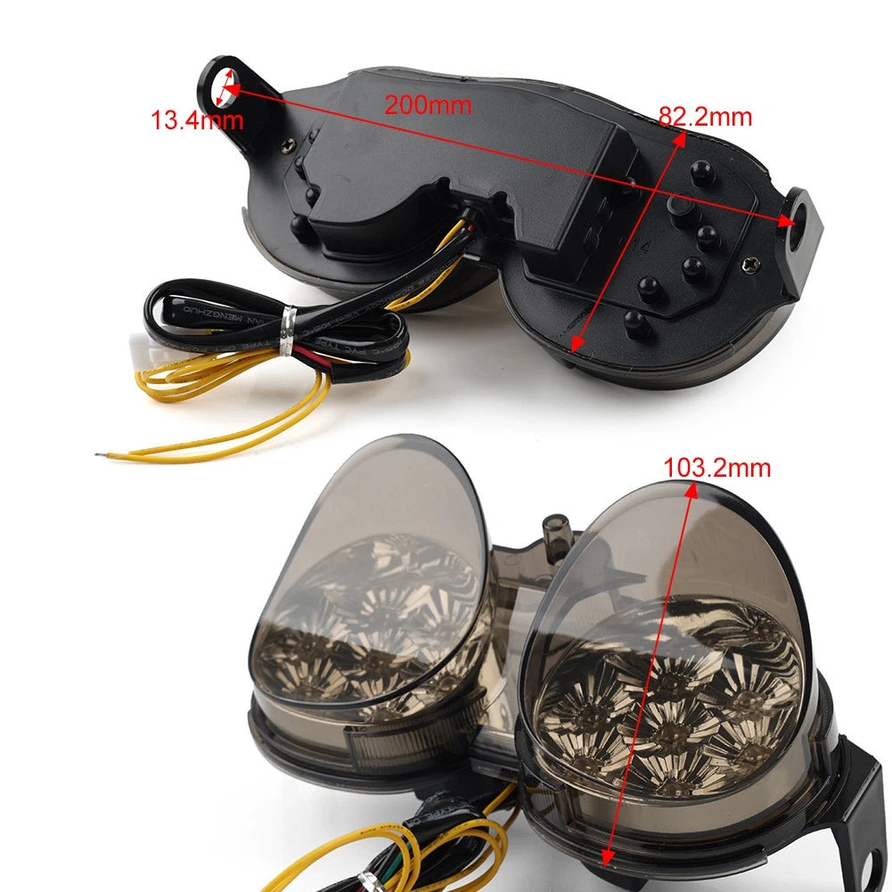 Integrated LED Brake Tail Light Turn Signals for Yamaha YZF R6 (1998–2002)
