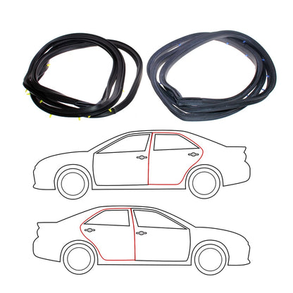 Set of 2 Rear Door Weatherstrips for Mazda Familia 323 GLC (1980–1985)
