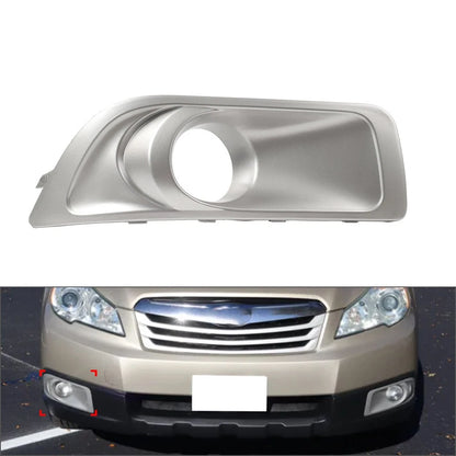 Front Bumper Fog Light Trim Bezel Cover Silver for Subaru Outback (2010–2012)