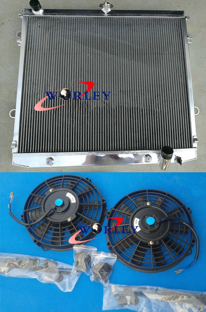Aluminum Radiator for Land Cruiser 200 Series (2007–Present) + Fans