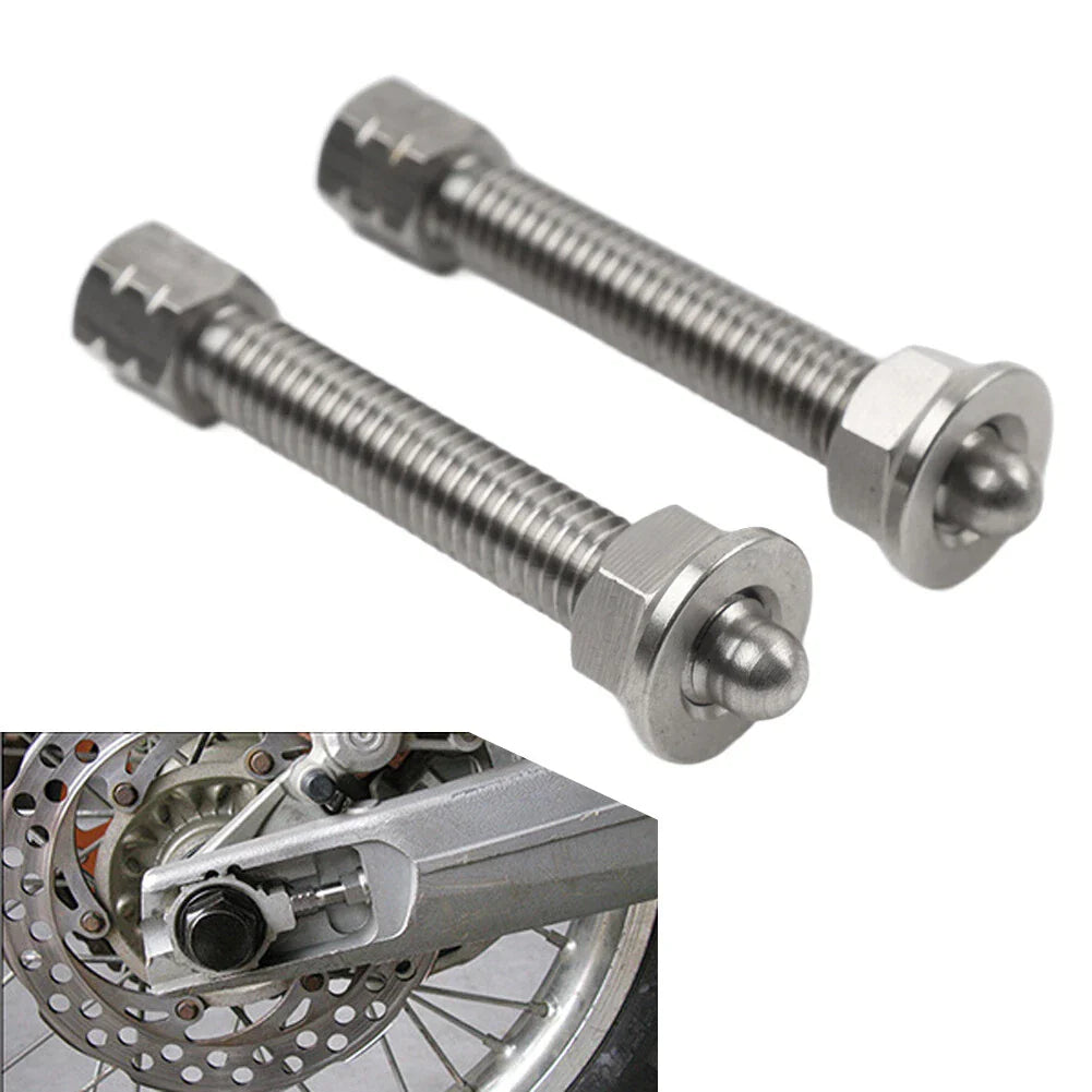 Stainless Steel Chain Adjuster Bolts for Yamaha Honda WR YZ YZF (1985-2023)