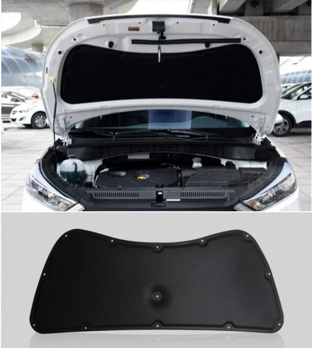 Grille Engine Hood Insulation Pad Heat Shield for Hyundai Tucson (2016–2018)