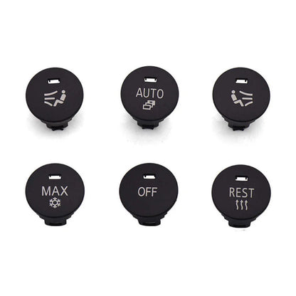 1 Set A/C Panel Switch Button Cover for BMW 5 Series E63 E60 E64 (2003–2010)