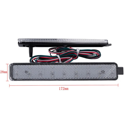 Clear 2-Color LED Rear Bumper Reflector Light for Cadillac CTS Torrent