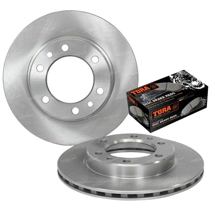 Front Disc Rotors and Brake Pads Kit for BJ42 FJ45 HJ45 HJ47 (1980–1984)