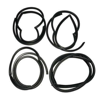 Set of 4 Weatherstrips for Land Rover Defender 90 110 130 (1984–2016)