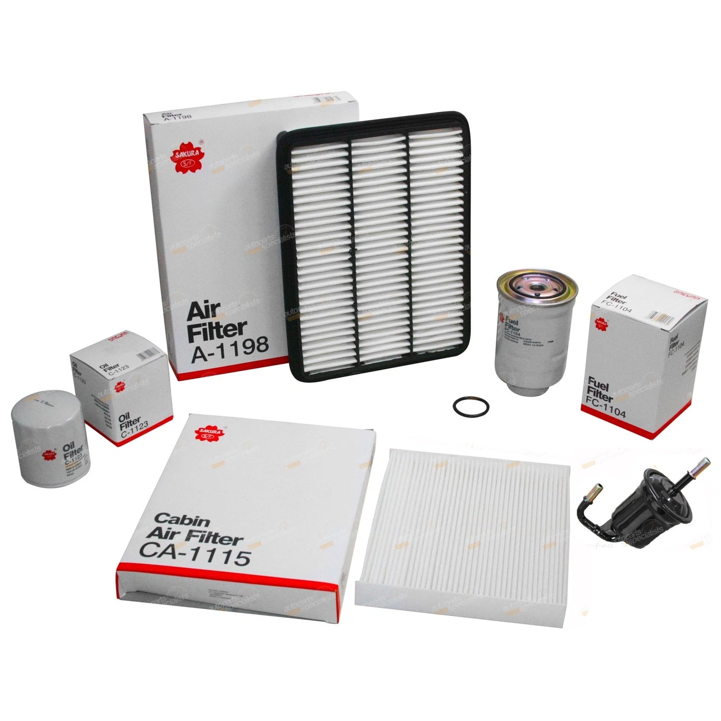 Air Oil Fuel & Cabin Filter Kit for Toyota Prado (2009–2023)