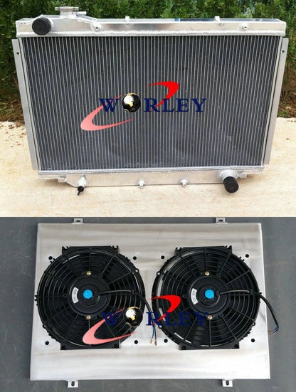 Aluminum Radiator with Shroud and Fans for Toyota Land Cruiser 80 Series (1990–1997)