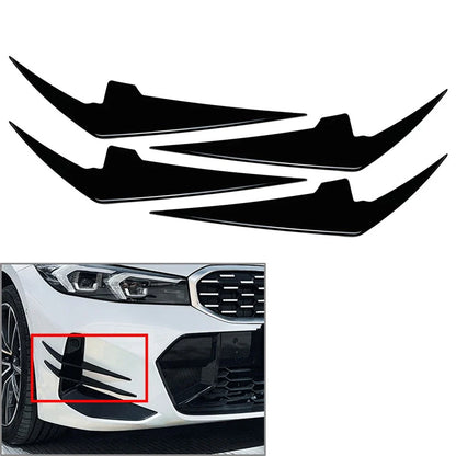 4 x Front Bumper Side Spoiler Splitter for BMW 3 Series G20 G21 M Sport (2023)