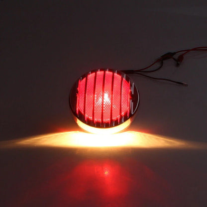 Chrome Tail Brake Light for Harley Bobber Rat Custom Chopper Motorcycle
