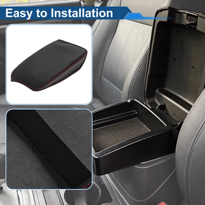 Armrest Cover for VW Touran (2016–2024) Anti-Scratch Black Red