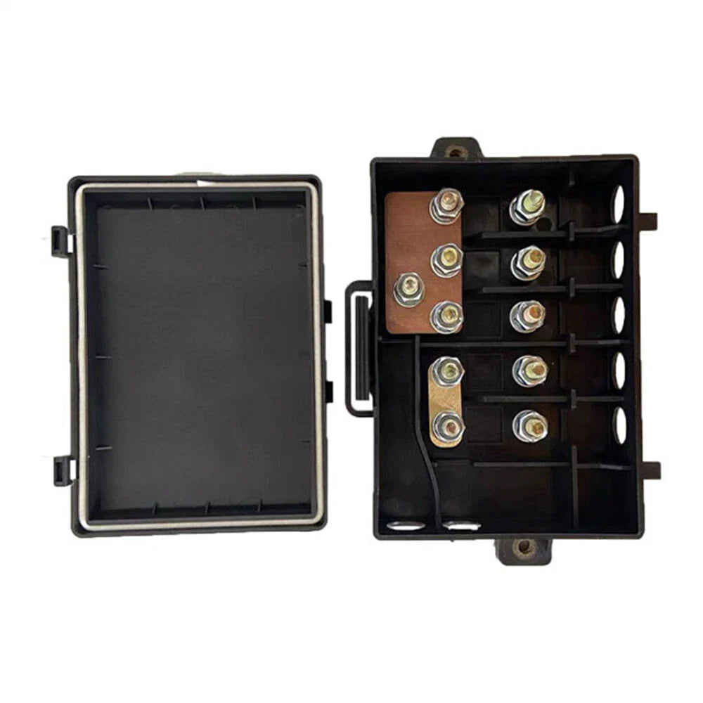 5-Way Bus Bar Fuse Holder Distribution Block 25A-500A for Car Accessories