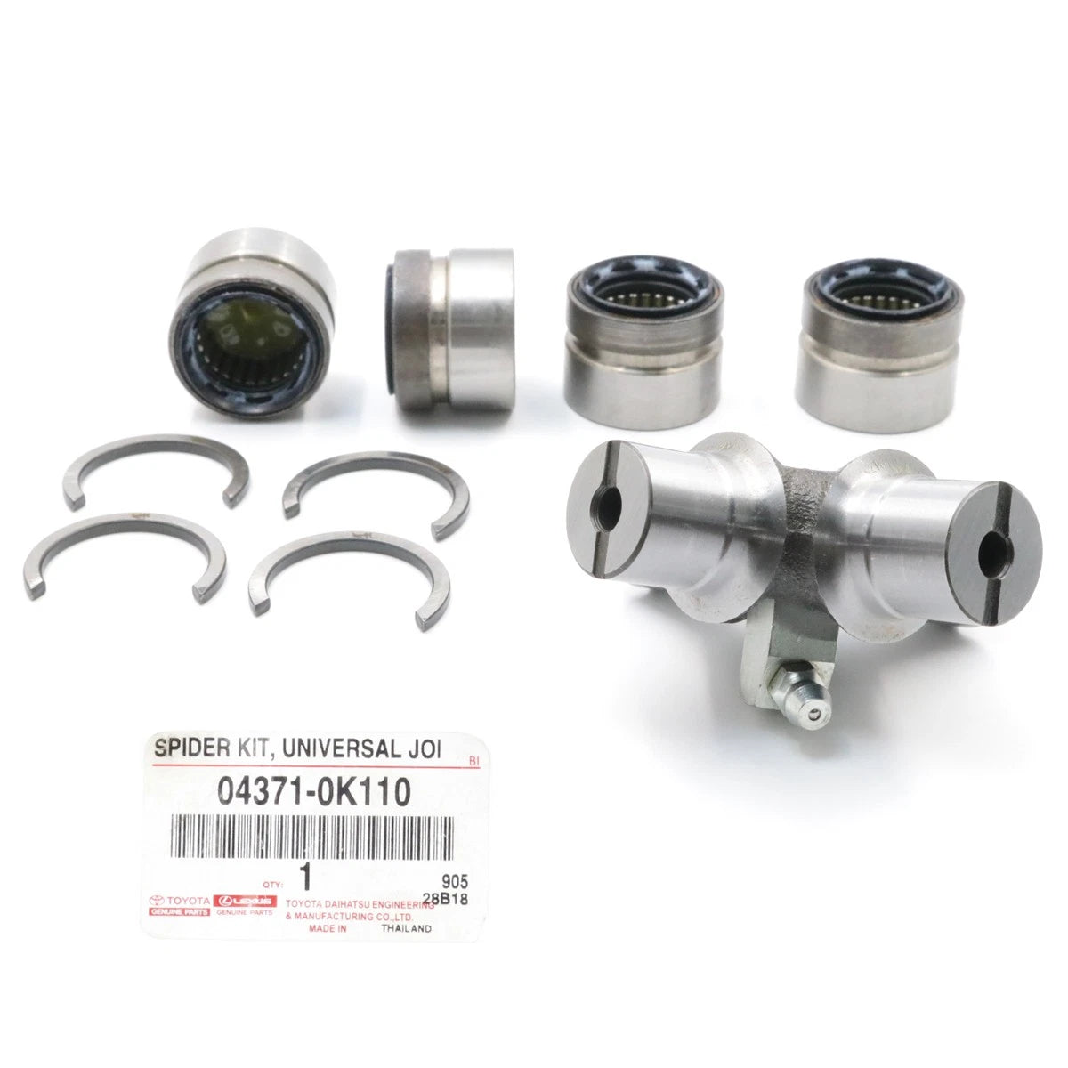 Set of 4 Universal Joint Spider Kits for Toyota Hilux Vigo 2012–2015