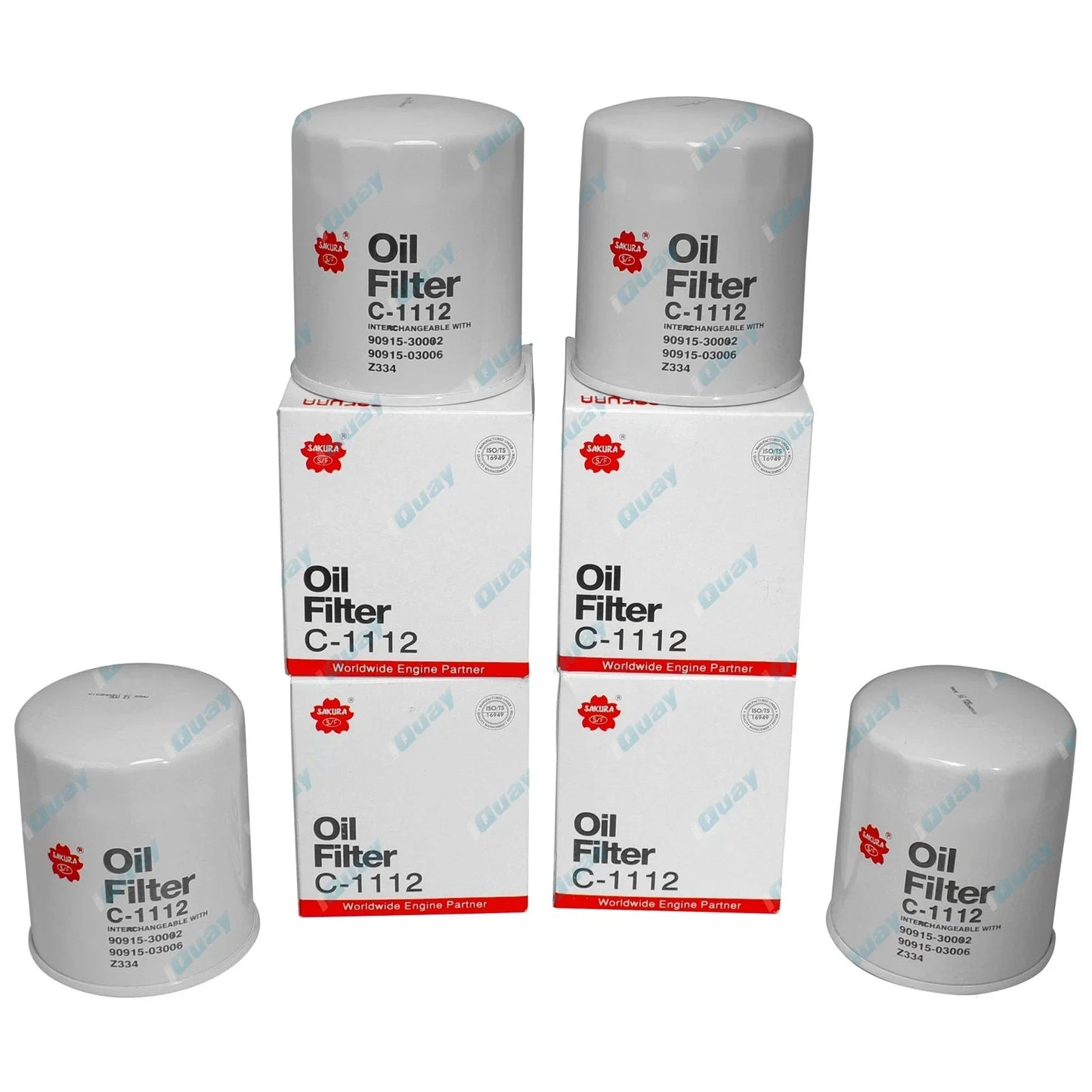 4 Oil Filters for Hilux 5L-E 3.0L Diesel 99~05 LN147 LN167 LN172 KZN165 =Z334