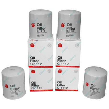 4 Oil Filters for Hilux 5L-E 3.0L Diesel 99~05 LN147 LN167 LN172 KZN165 =Z334