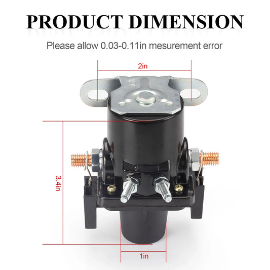 Battery Disconnect Relay 12V 100A for Vehicles