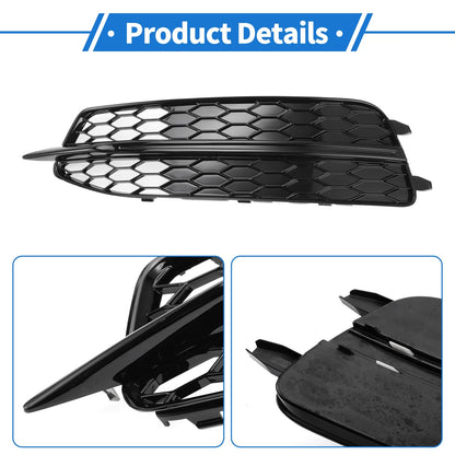 1pc Front Left Fog Light Grill for Audi A6 C7 (2011–2014) No. 4G0807681D Black