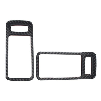 2X Carbon Fiber Interior Door Handle Bowl Trim for Ford Mustang (2009–2013)