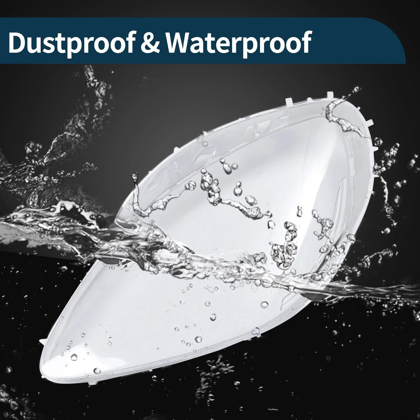Car Front Left Headlight Lens Cover for Chevy Corvette C6 (2005-2013) Clear
