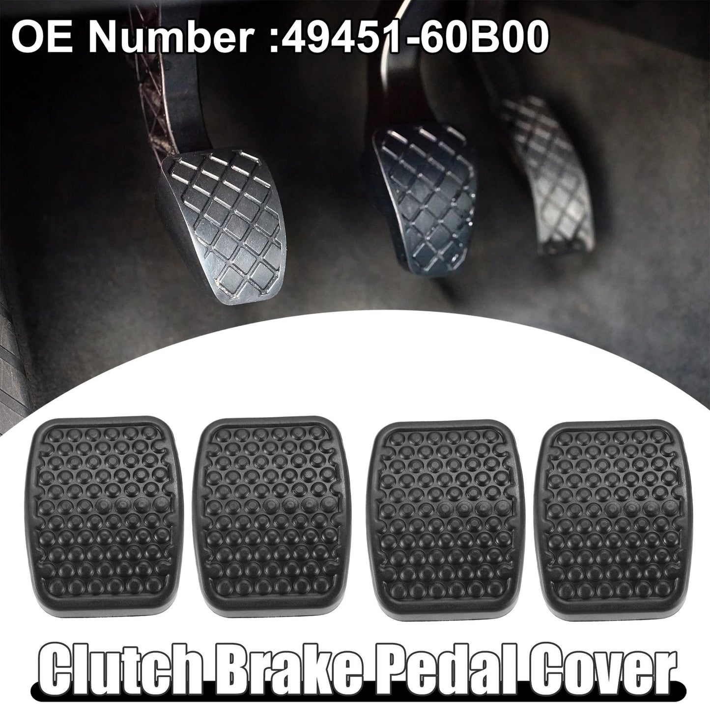 Set of 4 Clutch Brake Pedal Covers for Suzuki Aerio (2001–2007)