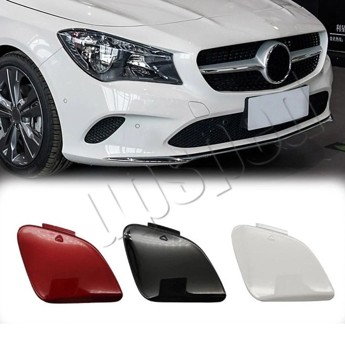 Front Bumper Tow Hook Eye Cover Cap for Mercedes-Benz CLA250 (2017–2019)