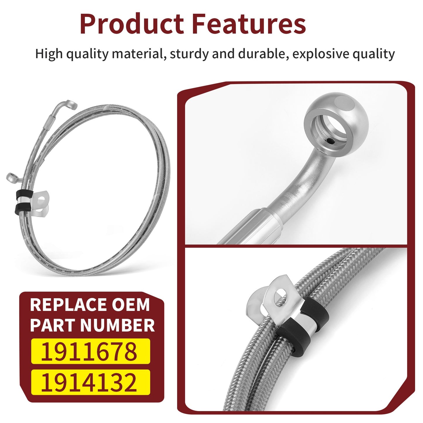 Rear Brake Line for Polaris Sportsman 850 (2020–2024)