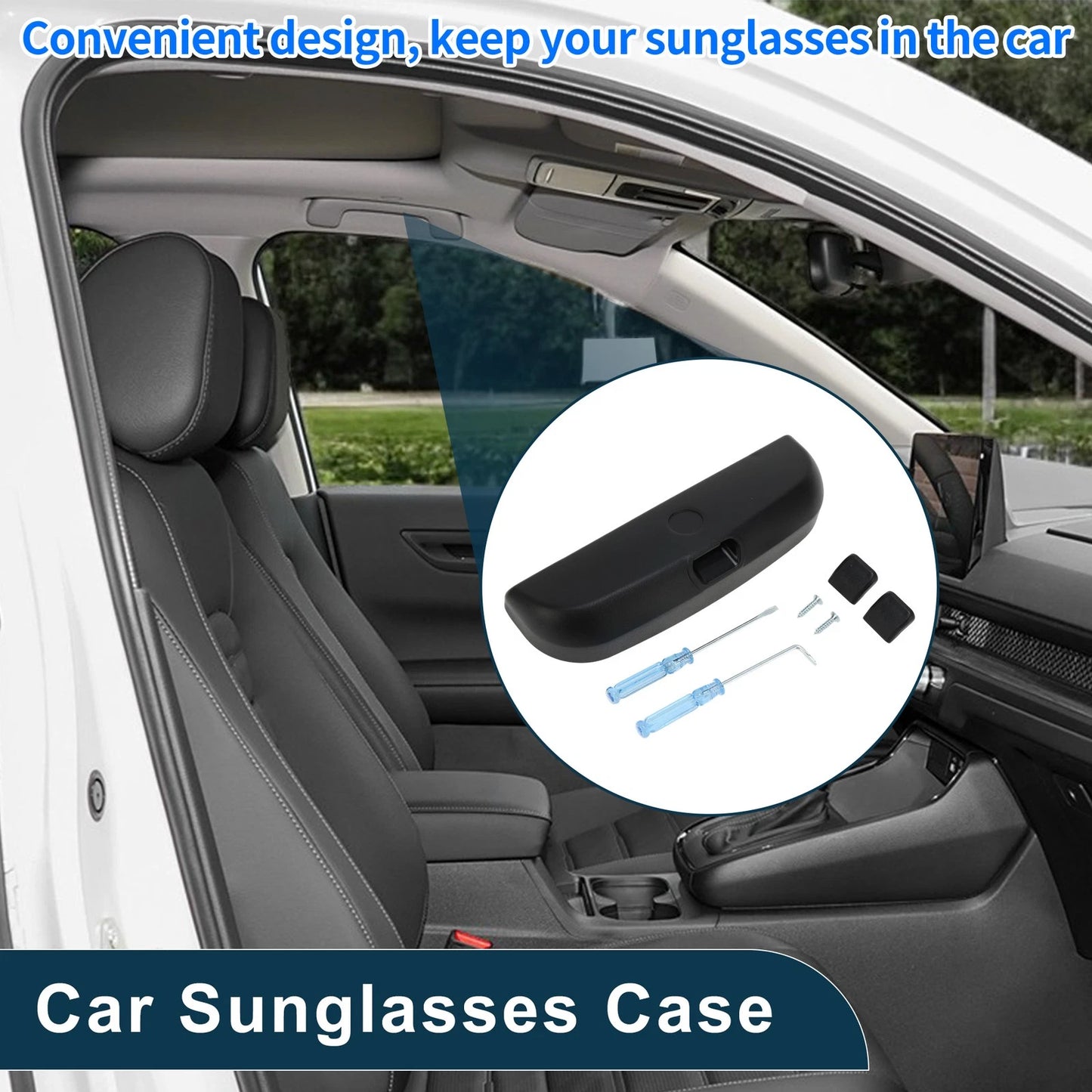 Sunglasses Case for Ford Puma MK2 (2020–2025) Eyeglasses Holder Storage Box