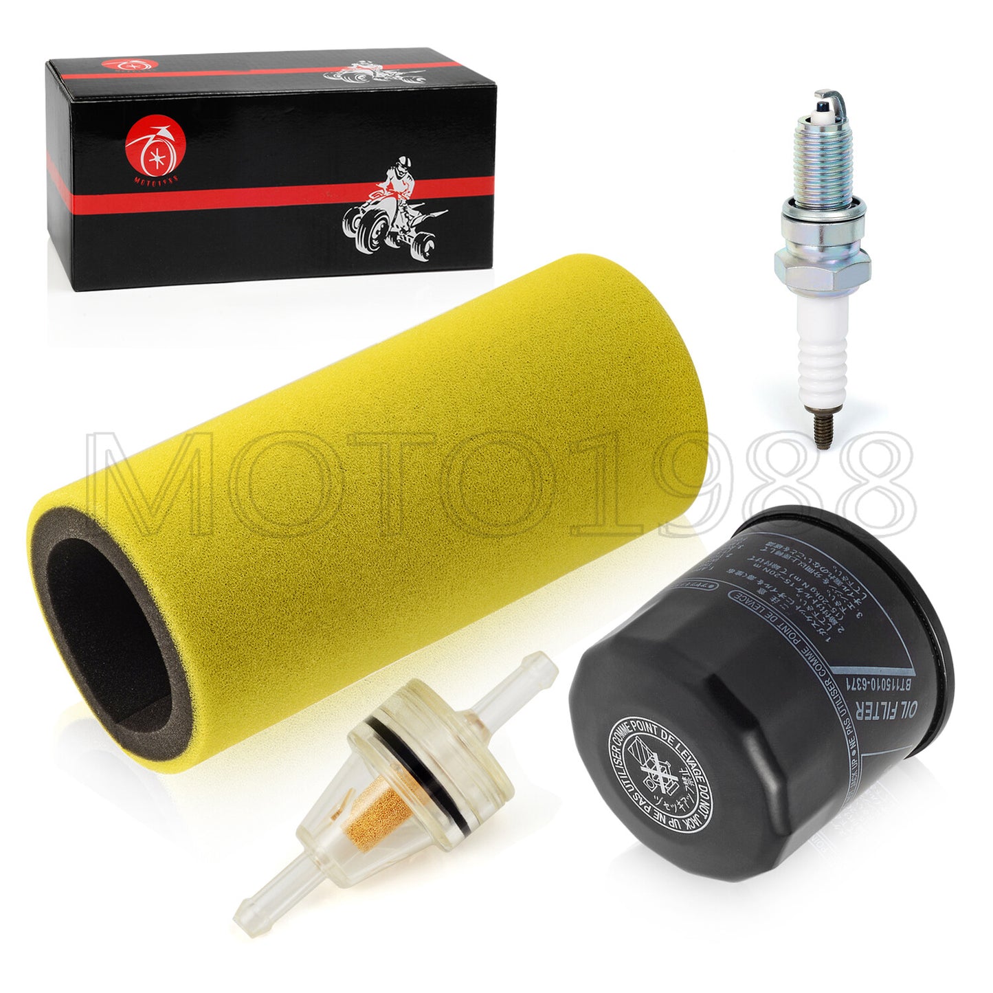Air Filter Foam, Oil Filter & Spark Plug for Yamaha Rhino 660 (2004–2007)
