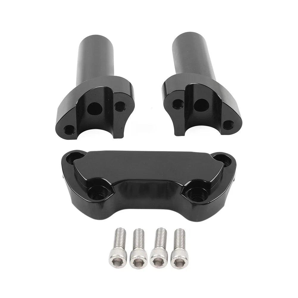 4" Handlebar Risers Top Clamp for Harley Sportster, Dyna, Softail, Road King