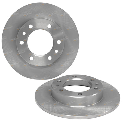 2 Front Disc Brake Rotors for Toyota Bundera RJ70 LJ70 (1984–1992)