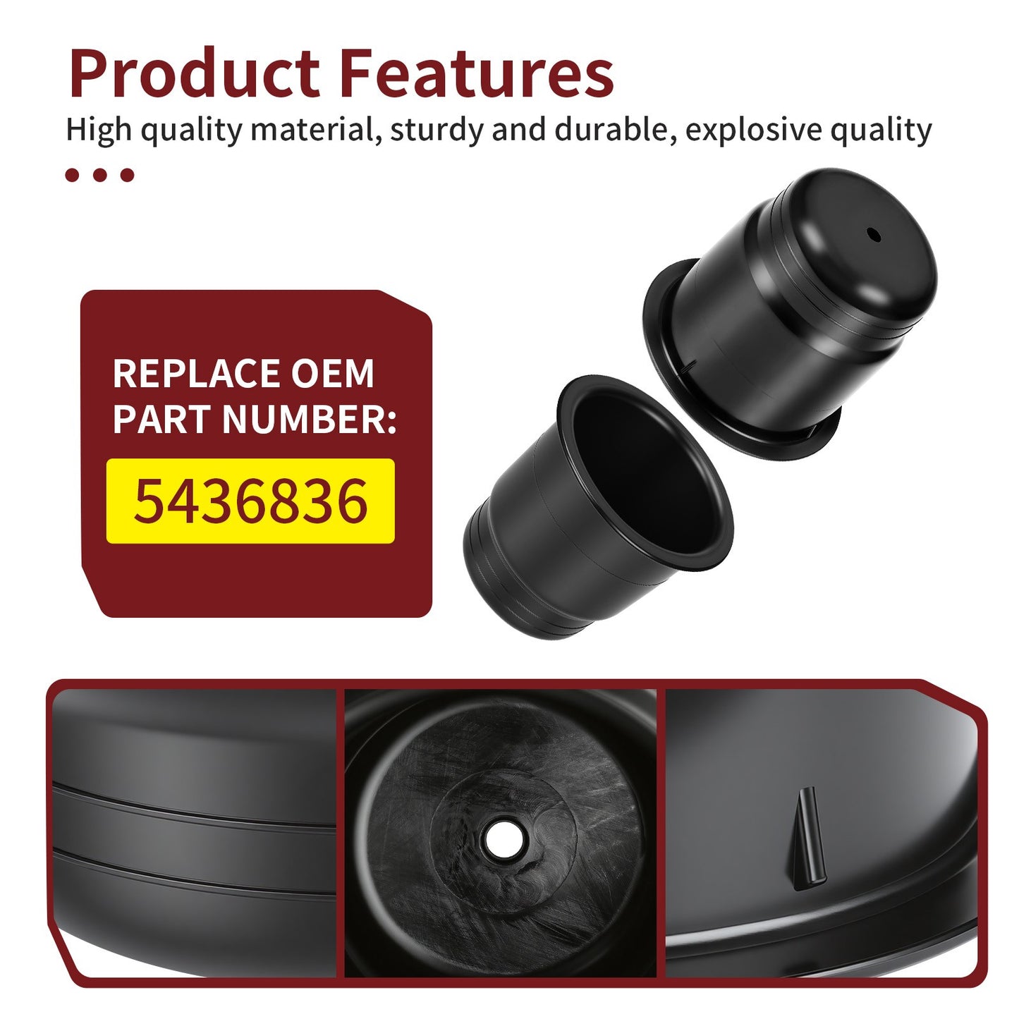 Set of 2 Cup Holders for Polaris Ranger 570 (2015–2024) RZR 800 (2008)