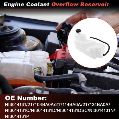 Coolant Expansion Reservoir Tank with Cap for Nissan Rogue (2014–2020) 217104BA0A