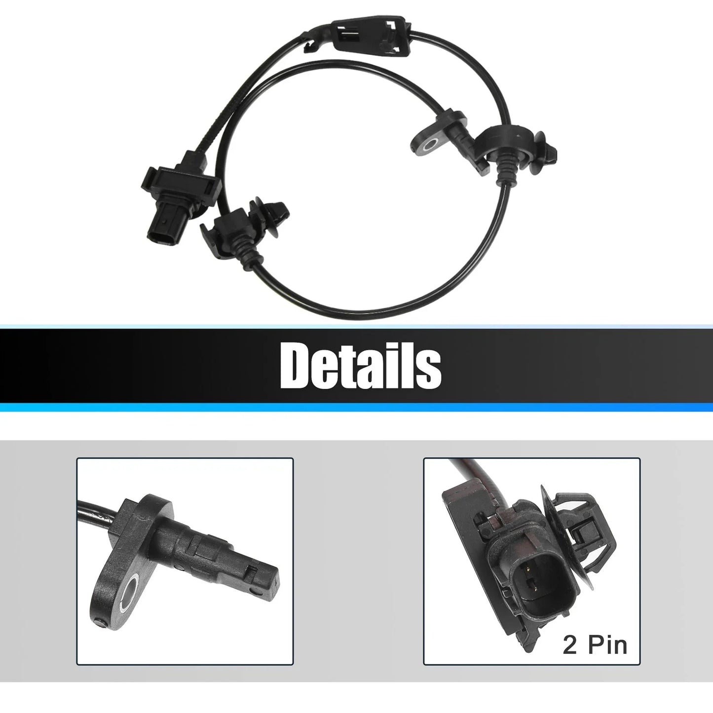 2 x Front Left & Right ABS Wheel Speed Sensors for Honda Civic (2006-2011)