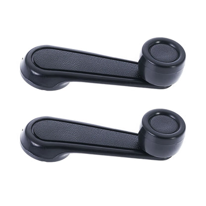 2X Black Window Crank Handle for Toyota Landcruiser (1969–2007)
