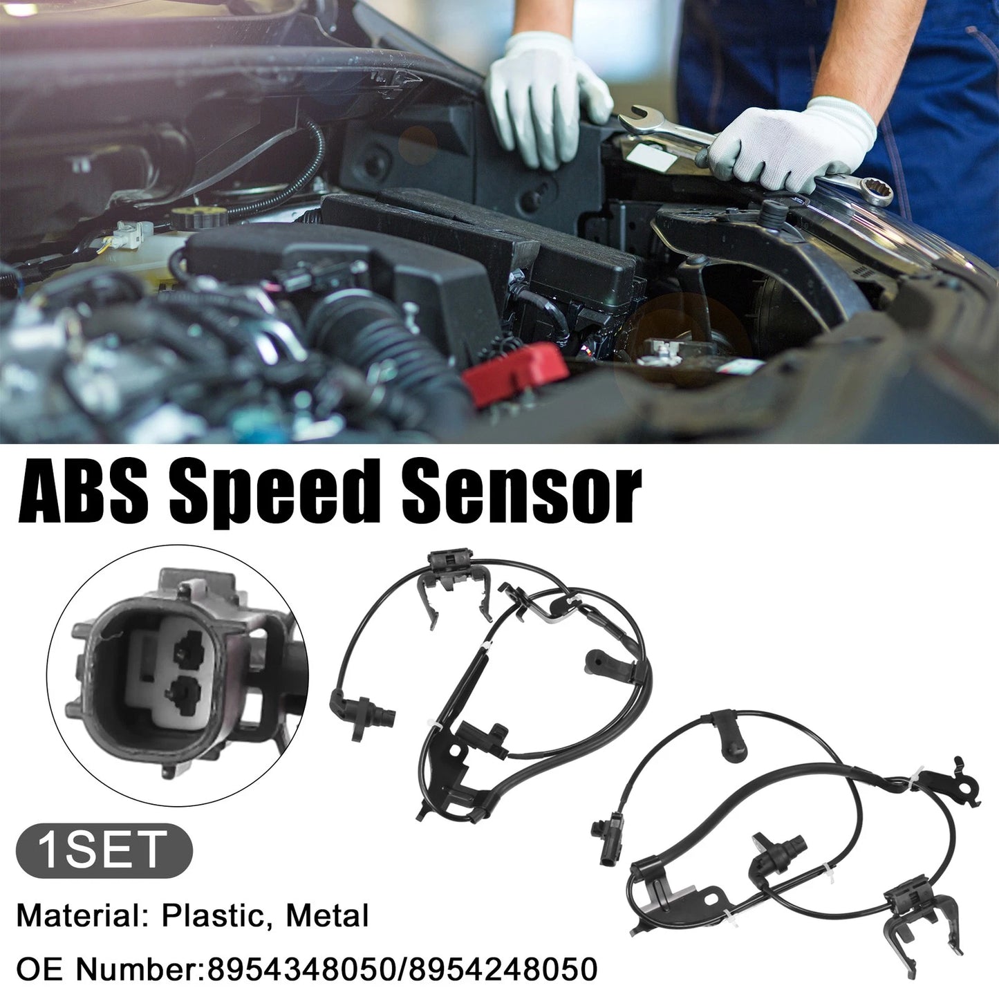 Set of 2 ABS Wheel Speed Sensors for Lexus RX350 (2007–2015) No. 8954348050/8954248050