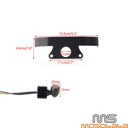 LED Rear Turn Tail Light License Plate Bracket Frame for Sportster S (2021-2023)