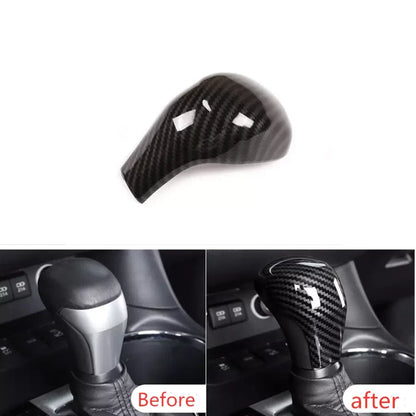 Carbon fiber Gear Shift Knob Cover Trim Decor for Toyota Highlander (2015–2019)