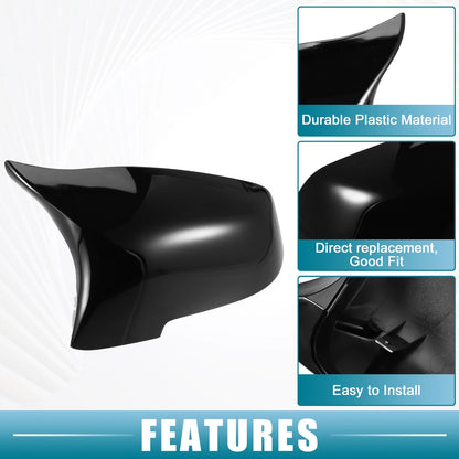 1 Pair Rearview Mirror Cover Cap for BMW F10 F11 F12 (2011–2017)