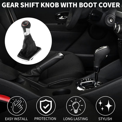 6 Speed Gear Shifter Knob with Cover for VW Jetta (1999–2004)
