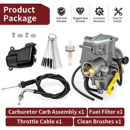Carburetor Set with Throttle Cable for Honda Sportrax 300 TRX300EX (1993–2008)