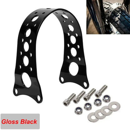 Black Front Fender Fork Brace Narrow Fit for Harley Sportster XL (88-17)